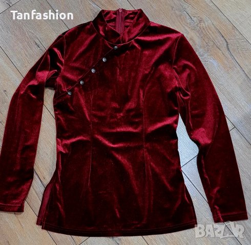 Уникална плюшена дамска блуза 