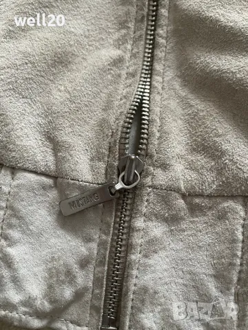 Късо яке естествен велур Mustang, снимка 6 - Якета - 48162187