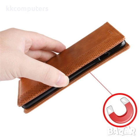 TCL 50 SE Retro Texture Wallet Калъф и Протектор, снимка 7 - Калъфи, кейсове - 52705914