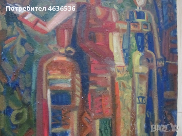 Красива Картина масло, платно ,художник Силвия Радева, снимка 6 - Картини - 52573679