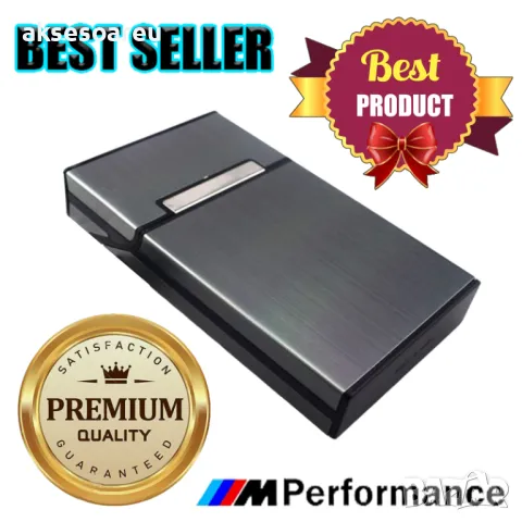 Алуминиева кутия за цигари табакера слим тънка нископрофилна slim кутия калъф за тънки мурати слим, снимка 2 - Табакери - 50227545