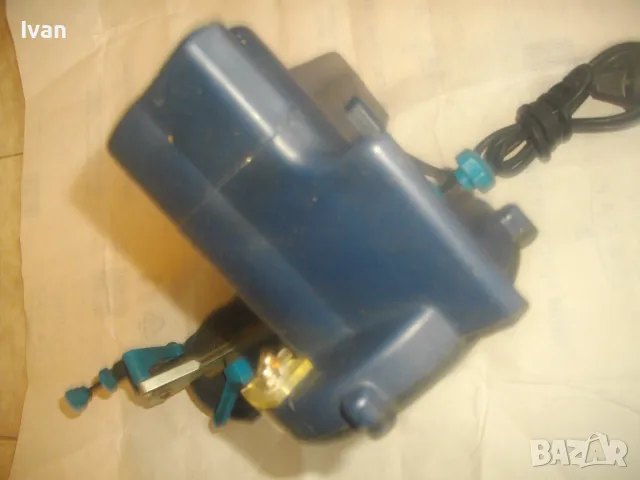 ф108мм 85W EINHELL 2008г. СТАРО МАСИВНО КАЧЕСТВО ЕЛЕКТРИЧЕСКА МАШИНА ЗА ЗАТОЧВАНЕ НА ВЕРИГИ ОТЛИЧНА, снимка 9 - Други инструменти - 50317366