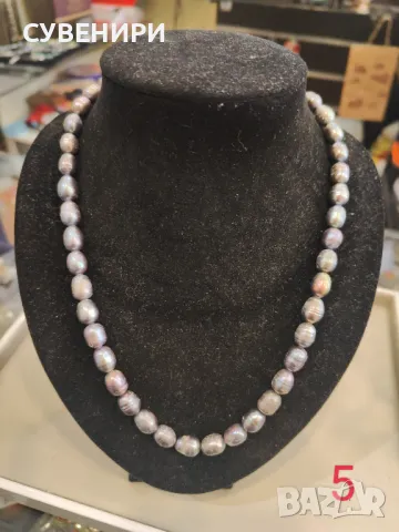 Колиета от естествени перли , снимка 6 - Колиета, медальони, синджири - 49614533