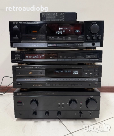🔉Ретро аудио сет DENON - усилвател, CD, триглав дек, тунер🔉