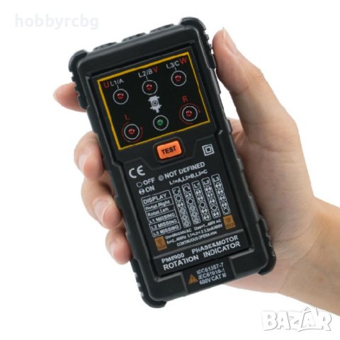 Тестер за фазова последователност и индикатор за въртене 120V-400VAC, снимка 3 - Части - 40870859