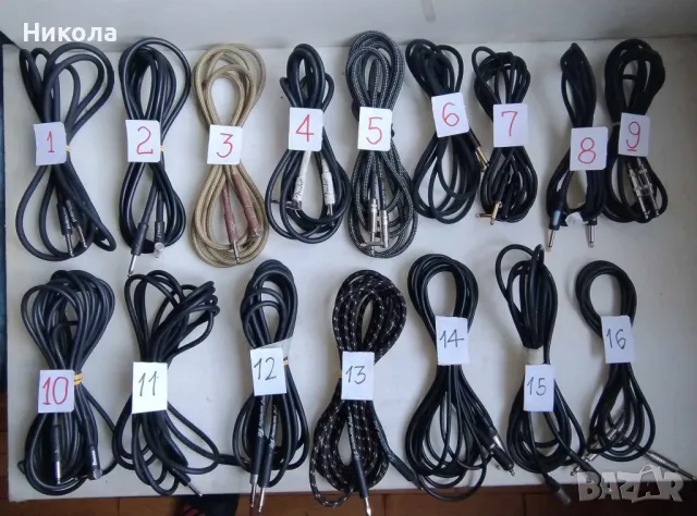 Лот китарни кабели(ново зареждане)