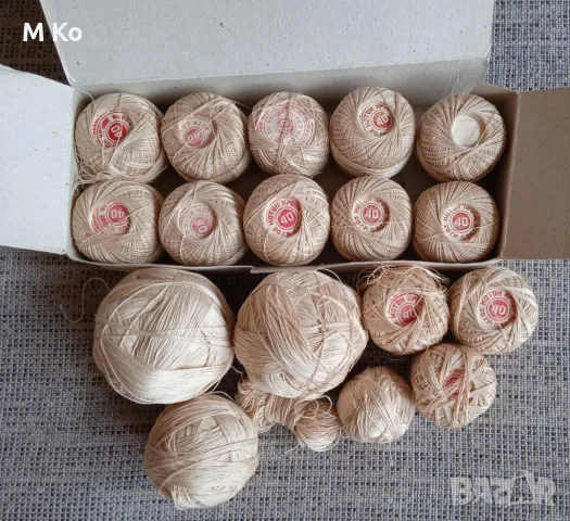 450 гр. прежда за плетиво на една кука цвят екрю