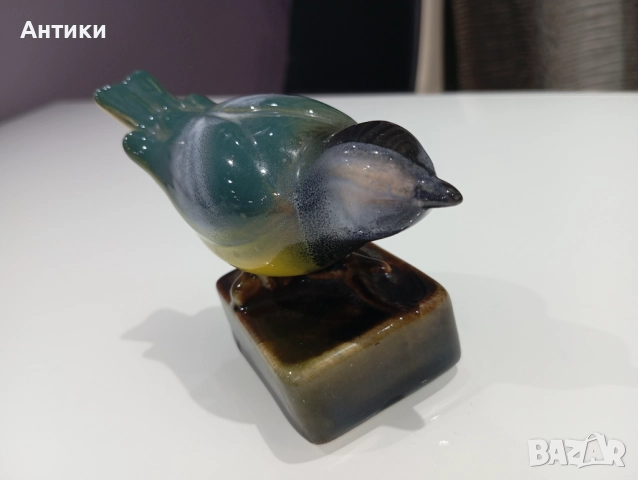 Порцеланова стара фигура на птичка маркирана , снимка 12 - Антикварни и старинни предмети - 52564203