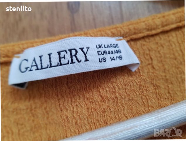 Дамска блуза цвят горчица размер 44/46, снимка 10 - Туники - 36692872