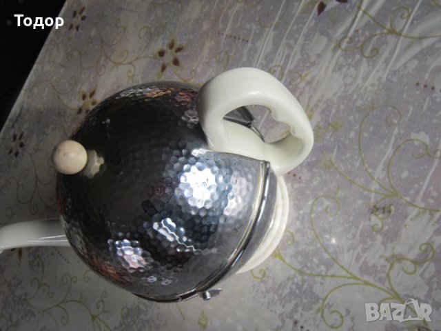 Уникален порцеланов чайник кана Арт Деко , снимка 8 - Други - 27561044