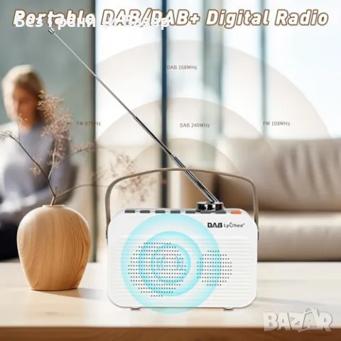 Ново Преносимо цифрово радио DAB/FM – Bluetooth, LED, Type-C заряд, снимка 4 - Други - 49661788