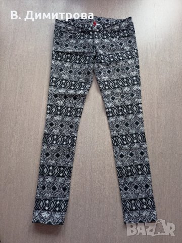 Красиви шарени дънки/ панталон на H&M, размер 42