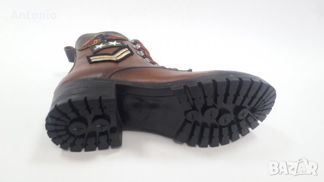 Дамски кубинки 3282 кафяви, снимка 3 - Дамски боти - 27042290