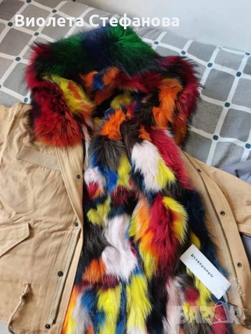 яке парка естествен косъм, снимка 4 - Якета - 34659237