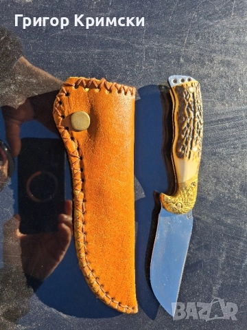 Ловджийски нож, снимка 3 - Антикварни и старинни предмети - 52227313