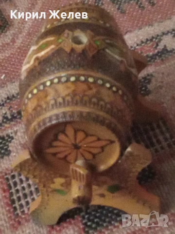 Малко дървено буренце 53660, снимка 4 - Антикварни и старинни предмети - 53420243