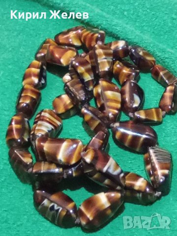 НАТУРАЛЕН ЯСПИС СТАРО КОЛИЕ СКЪПОЦЕНЕН КАМЪК 6390, снимка 4 - Антикварни и старинни предмети - 29555354