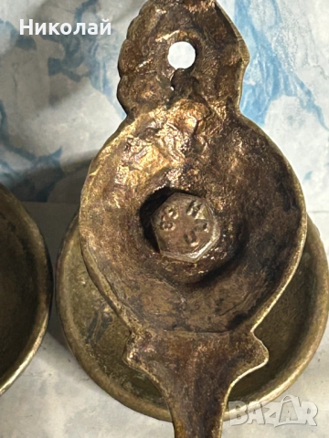 4 Броя Стари Бронзови Закачалки , снимка 6 - Антикварни и старинни предмети - 52311068