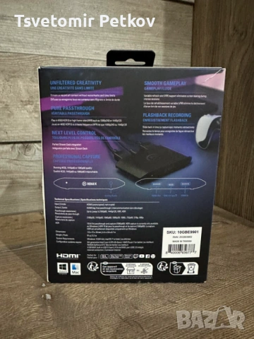 Elgato HD60 X Capture card, снимка 2 - Видеокарти - 53179976