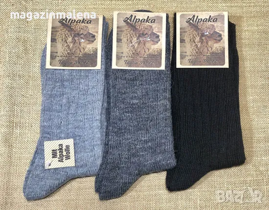 9цвята унисекс италиански топли 100% вълнени чорапи до прасците нормални зимни чорапи от вълна , снимка 4 - Дамски чорапи - 9575893