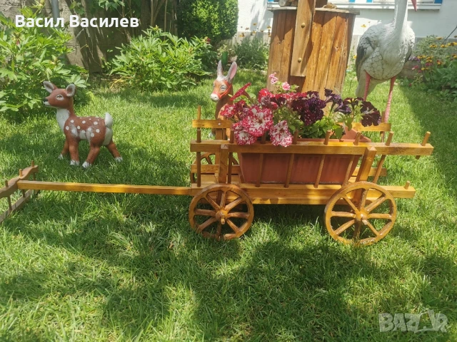 декоративна волска каручка 