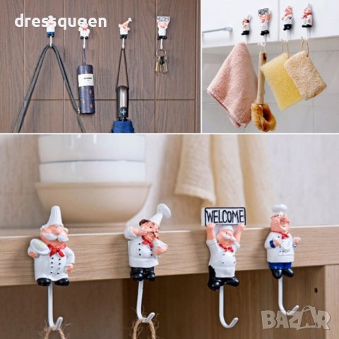 2945 Самозалепващи кухненски закачалки, снимка 3 - Други стоки за дома - 37265624