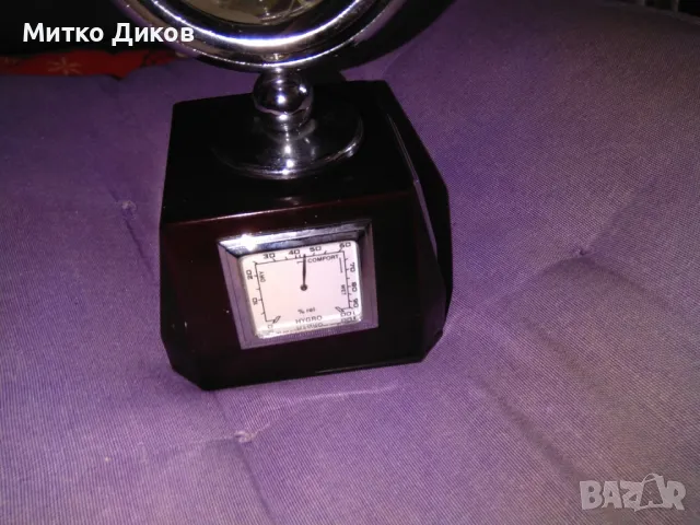 Глобус на света с термометър часовник и барометър-4 в едно, снимка 5 - Други стоки за дома - 47308092