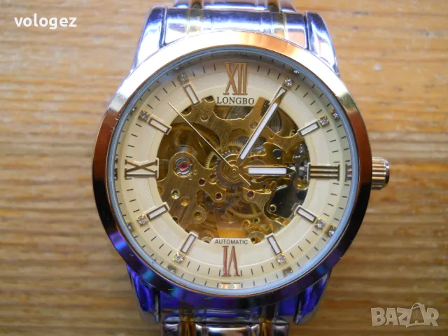 часовник-скелетон "Longbo" - автомат, снимка 1
