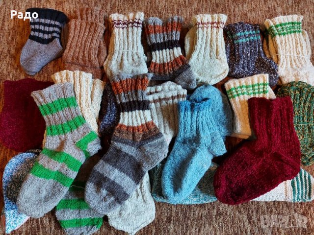 Терлици, гети родопски ръчно изработели плетени вълнени чорапи нови, снимка 4 - Други - 42952360