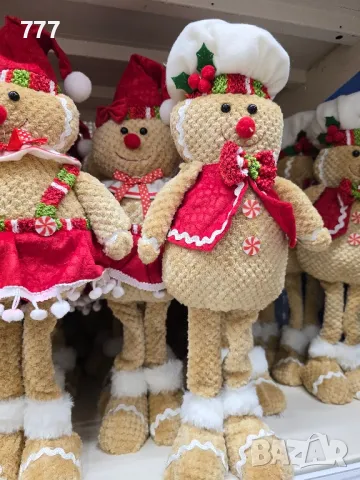 коледни кукли gingerbread  декорация , снимка 3 - Декорация за дома - 48433008