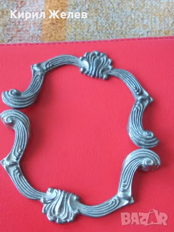 2 СТАРИ РЕТРО ОРНАМЕНТИРАНИ МЕТАЛНИ АРИСТОКРАТИЧНИ ДРЪЖКИ За СКРИН ШКАФ ЧЕКМЕДЖЕ ГАРДЕРОБ 41291, снимка 16 - Антикварни и старинни предмети - 43588413