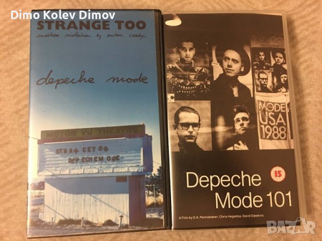 Depeche Mode VHS HiFi Stereo Видео Касети Оригинали
