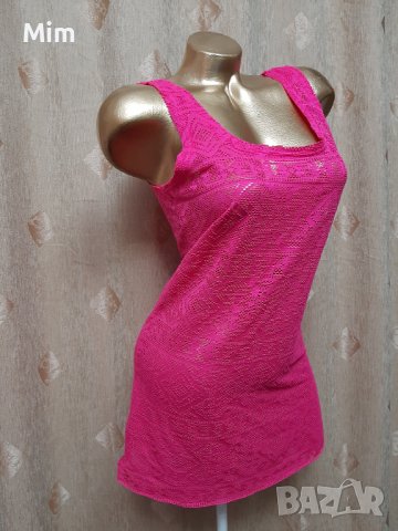 М Наситено розова, еластична рокля на фигури , снимка 2 - Рокли - 39724060