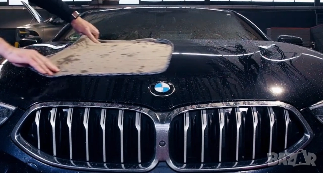 Голяма премиум микрофибърна кърпа за подсушаване на кола SONAX 80×50см, снимка 4 - Аксесоари и консумативи - 52314703