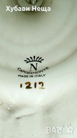 Вази - порцелованови- Капо Ди Монте , снимка 3 - Антикварни и старинни предмети - 32344322