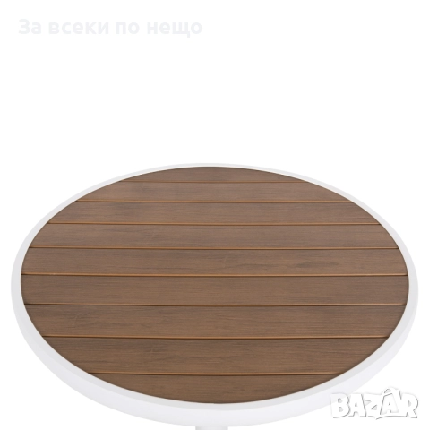 Маса Алекса Ф60 - цвят бял-натурал Код P1214, снимка 3 - Маси - 51710056