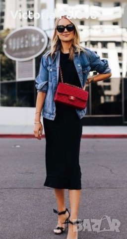 Черна рокля BEXLEYS WOMAN лен и вискоза, снимка 17 - Рокли - 32216359