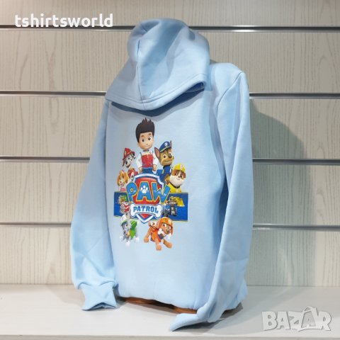 Нов детски суичър с дигитален печат на Paw Patrol в светлосин цвят, снимка 9 - Детски анцузи и суичери - 38507032