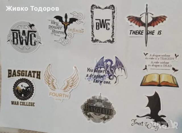 Onyx Storm patch - Нашивка Буря от оникс - Ребека Ярос /Stickers/Лепенки ЧЕТВЪРТОТО КРИЛО, снимка 3 - Други - 49065931