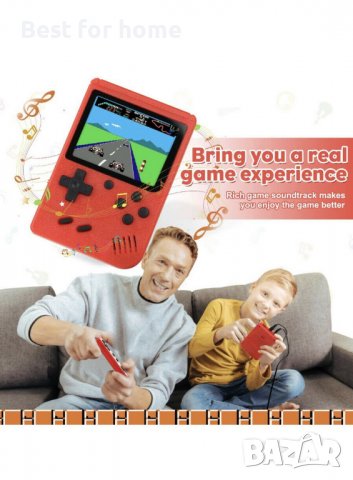 Ретро гейм конзола с ТВ връзка Fivejoy Retro Game Console 400 вградени игри, снимка 6 - Други игри и конзоли - 37377522