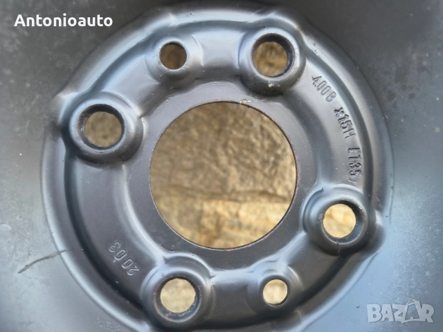 4x98 - 15 цола оригинална патерица fiat panda 4х98 Панда, снимка 3 - Гуми и джанти - 51601231