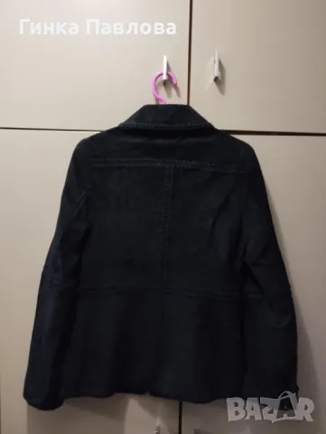 Дамско яке-естествен велур -Mango -S, снимка 5 - Якета - 48205176