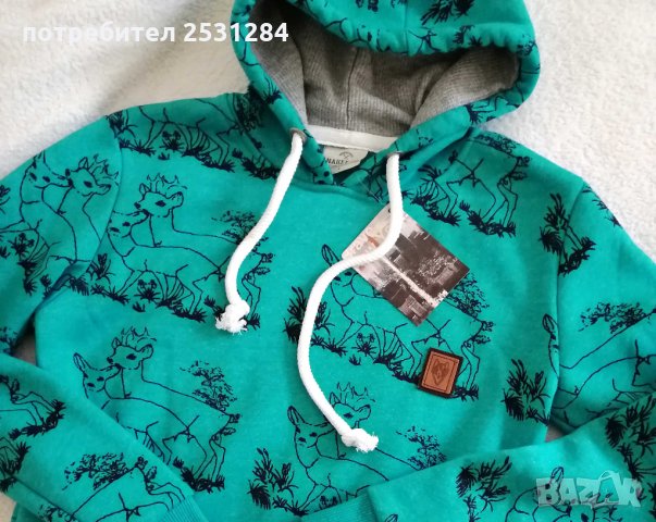 НОВИ ефектна червена блуза с надпис и суичър, снимка 9 - Детски Блузи и туники - 32585375