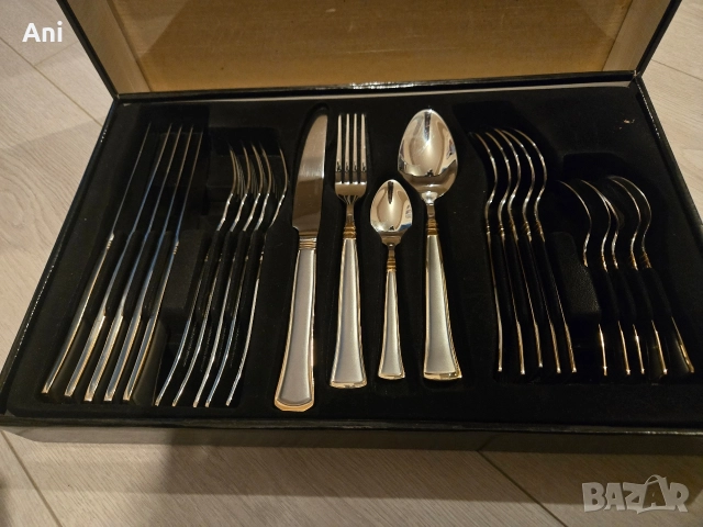 Страхотен комплект от 24 части прибори за хранене, снимка 2 - Прибори за хранене, готвене и сервиране - 52633931