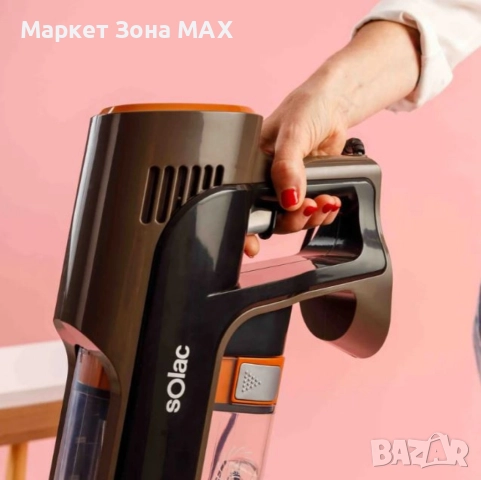 Прахосмукачка Solac Turbobat 600 – 600W, 12.000 Pa, циклонна технология, 0.8L, снимка 5 - Прахосмукачки - 52933504
