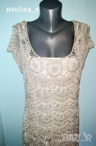 Два различни броя / Плетена на една кука туника за повод "Spiegel" и "Laura Ashley" / голям размер , снимка 5 - Туники - 28230789