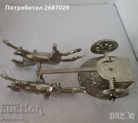 свещници: Колесница с коне, свещник метал, морско конче, зар, Африка, снимка 5 - Декорация за дома - 28873528