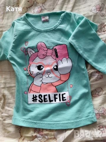 детска блуза за момиче с дълъг ръкав