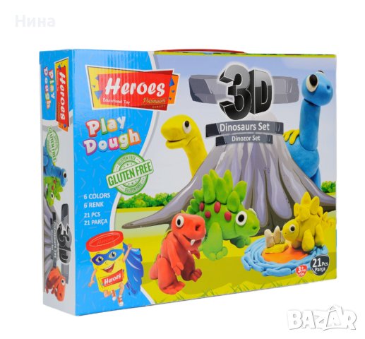 Креативен комплект с динозаври 🦖