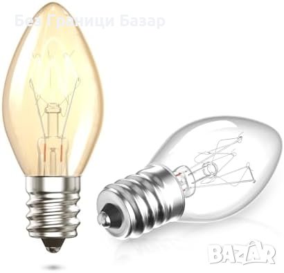 Нов комплект 2 броя  E14 7W Димируема Крушка - Топло Бяла, за Уреди